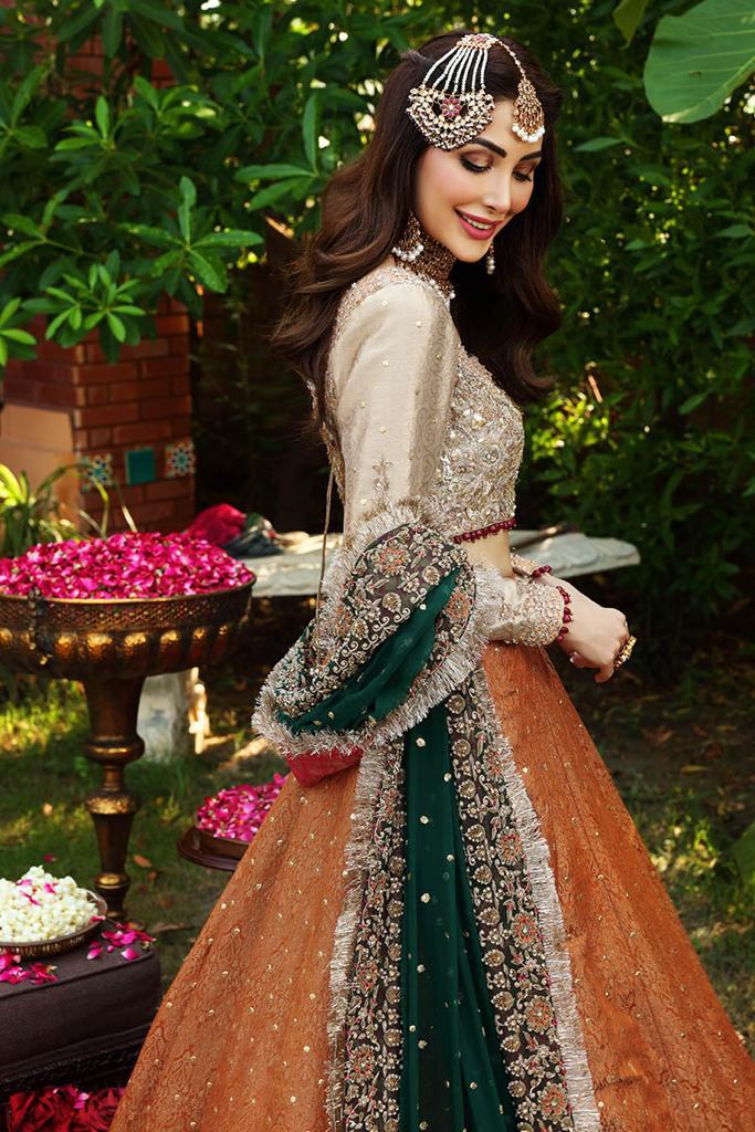 Ayesha Imran bridal maxi RUEDAD E SAHR-A ravishing blush long frock
