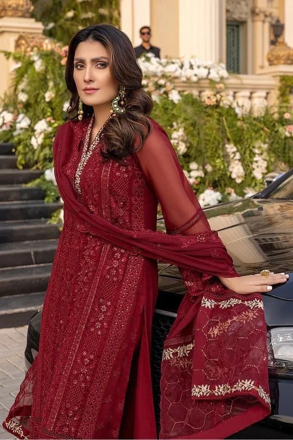 Azure Embroidery Chiffon Collection